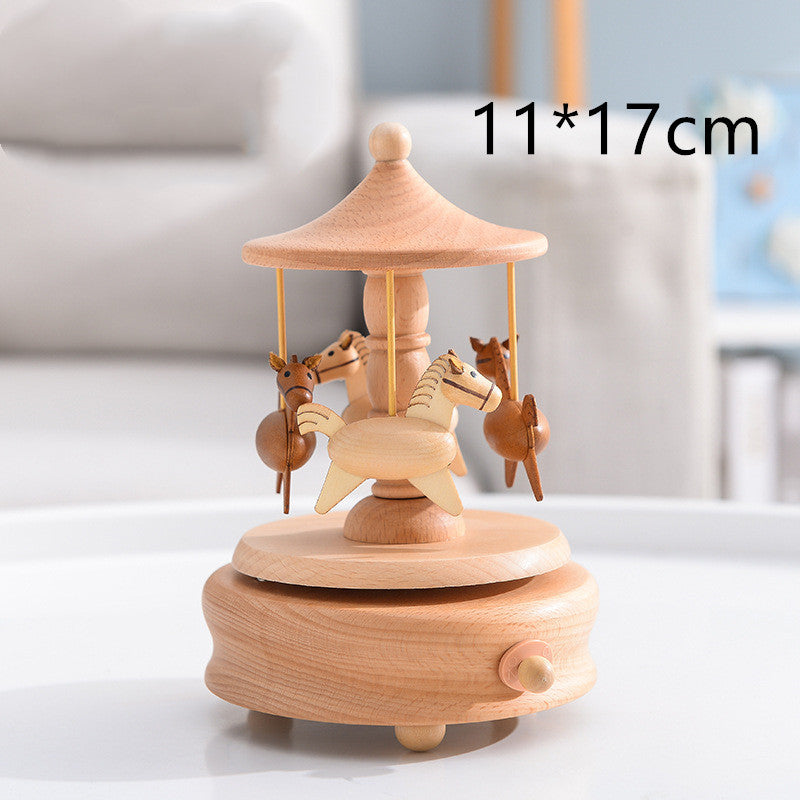 Wooden Music Box – City of the Sky