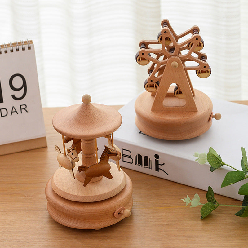 Wooden Music Box – City of the Sky