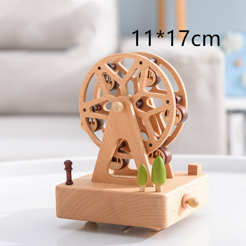 Wooden Music Box – City of the Sky