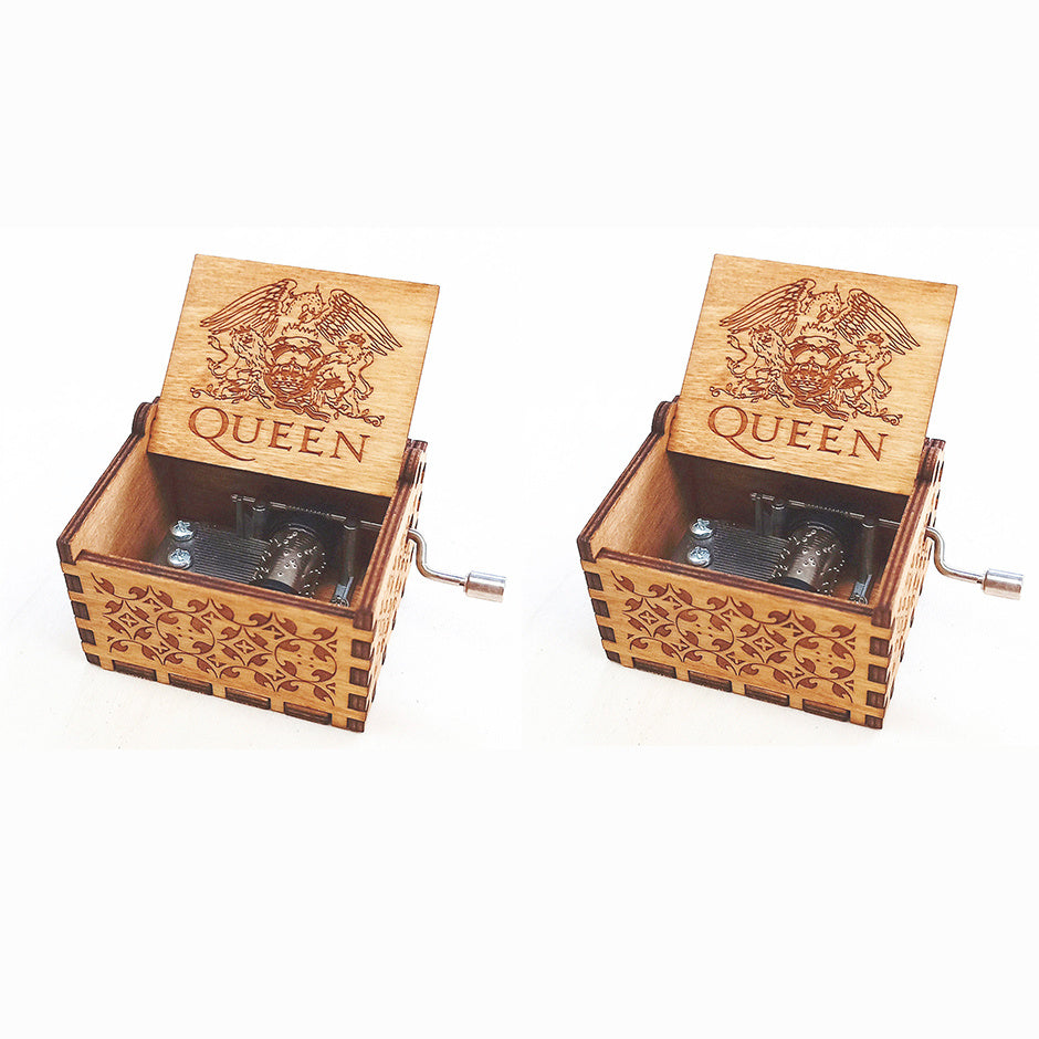 Antique Carved Wooden Music Box – Christmas, Birthday and Party Decoration Gift
