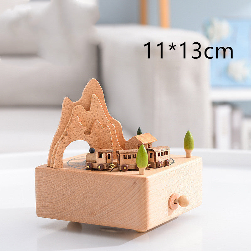 Wooden Music Box – City of the Sky