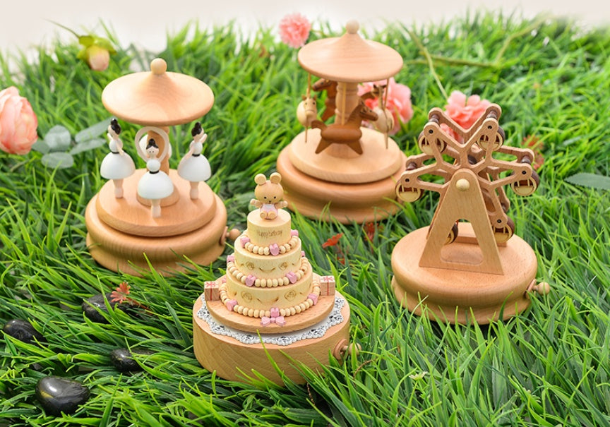 Wooden Music Box – City of the Sky