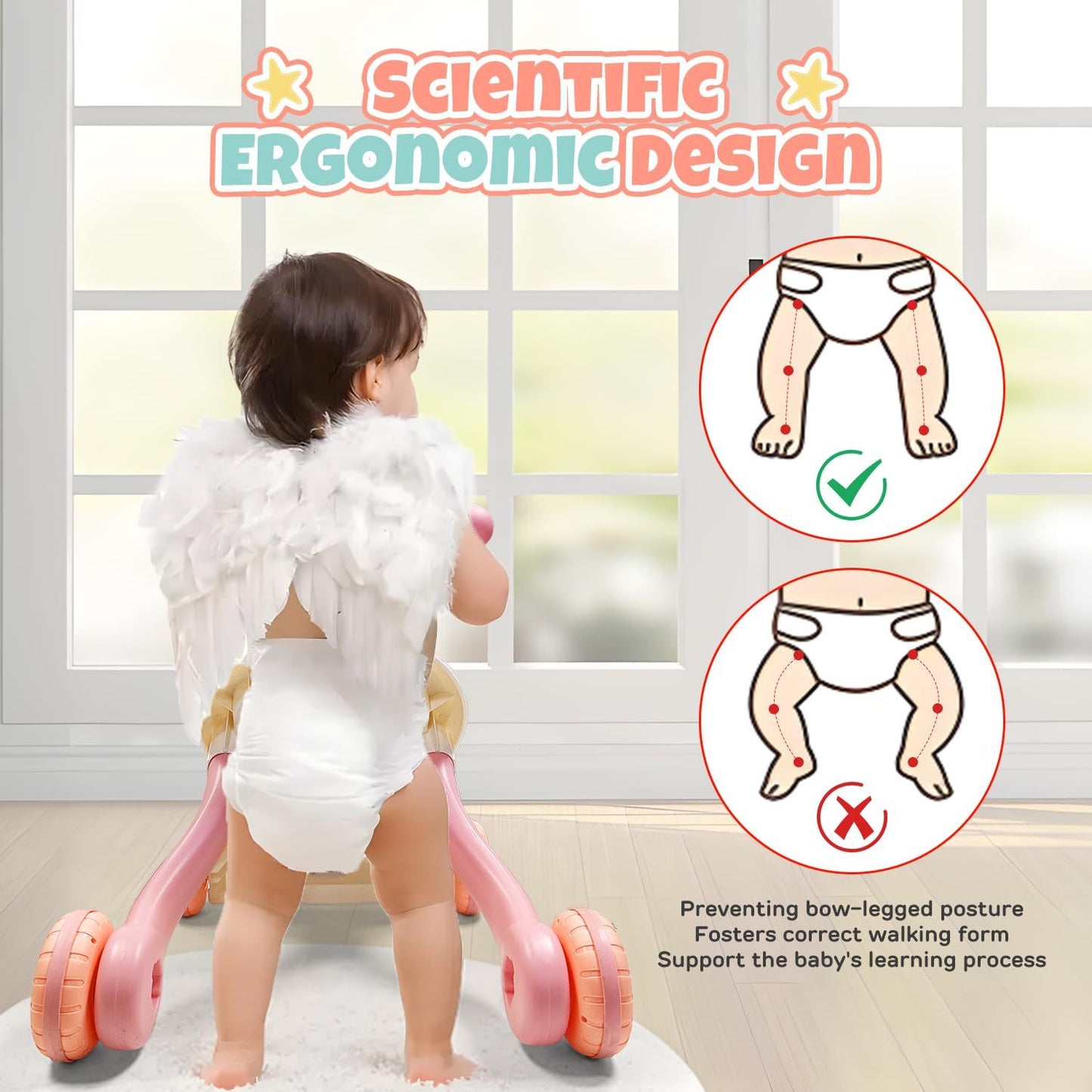 Pink Musical Walker for Kids – Perfect Toy for Little Ones