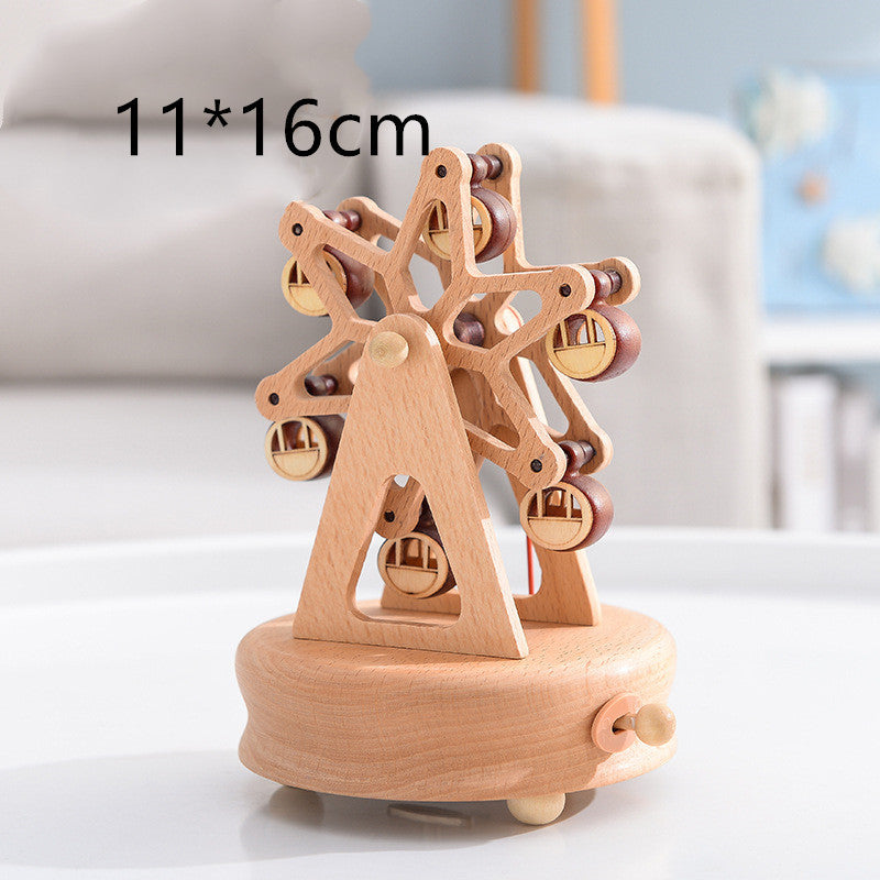 Wooden Music Box – City of the Sky
