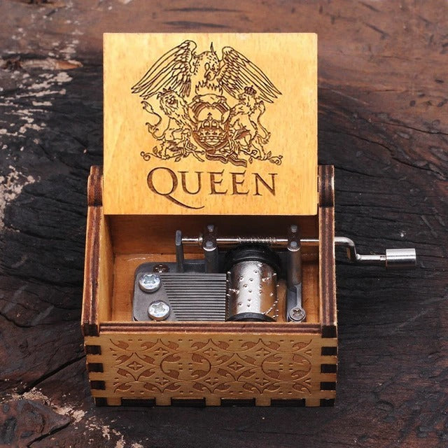 Antique Carved Wooden Music Box – Christmas, Birthday and Party Decoration Gift