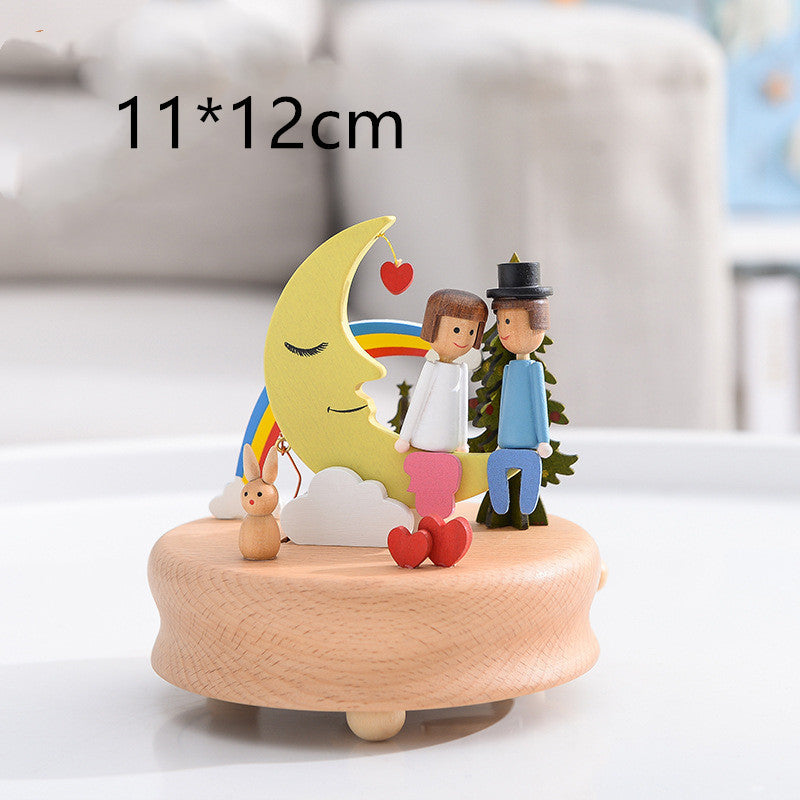Wooden Music Box – City of the Sky
