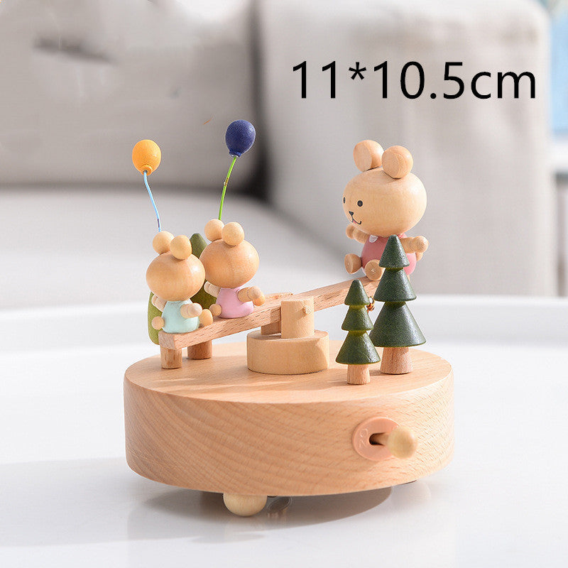 Wooden Music Box – City of the Sky