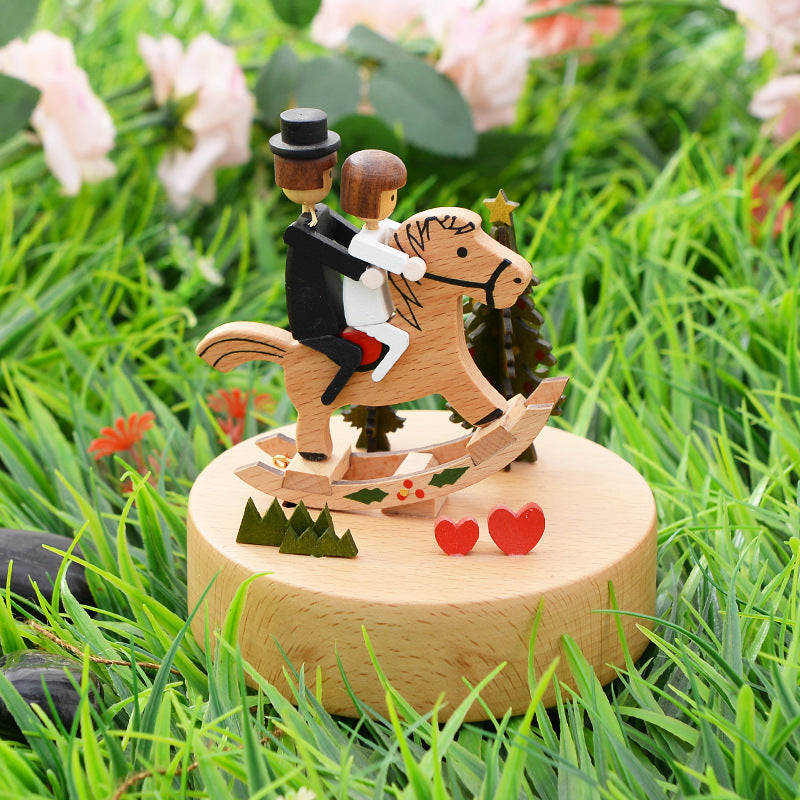 Wooden Music Box – City of the Sky