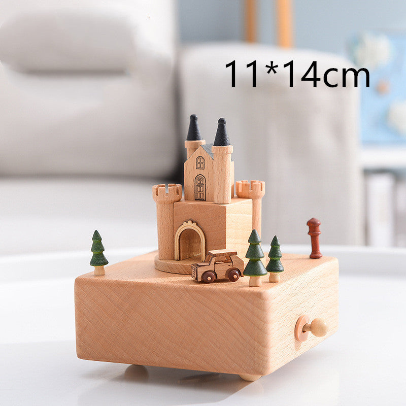 Wooden Music Box – City of the Sky