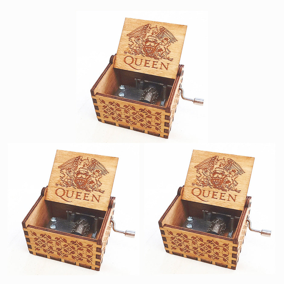 Antique Carved Wooden Music Box – Christmas, Birthday and Party Decoration Gift