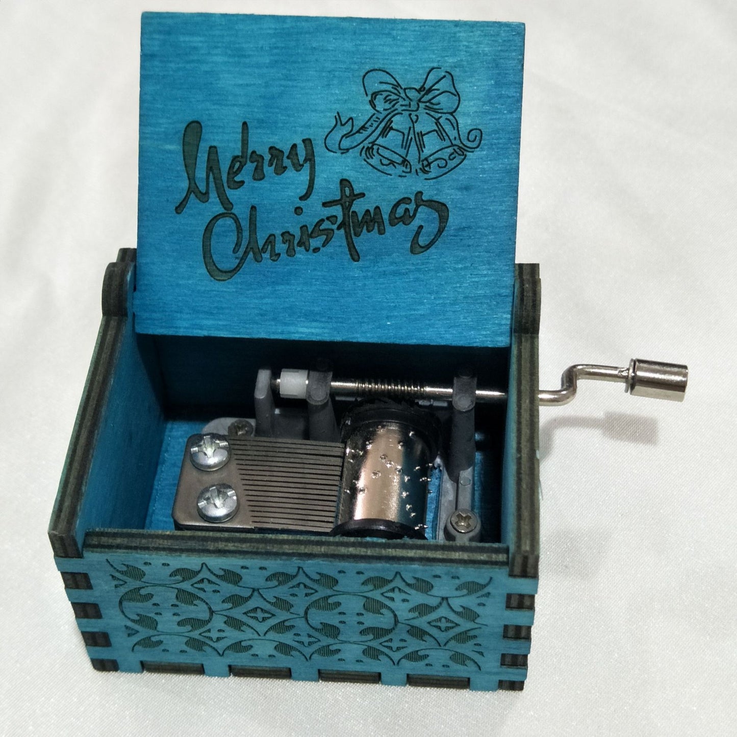 Wooden Christmas Music Box