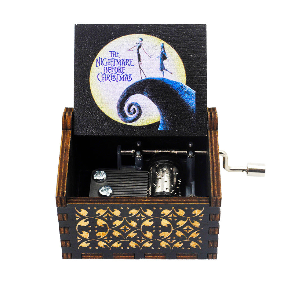 Antique Carved Wooden Music Box – Christmas, Birthday and Party Decoration Gift