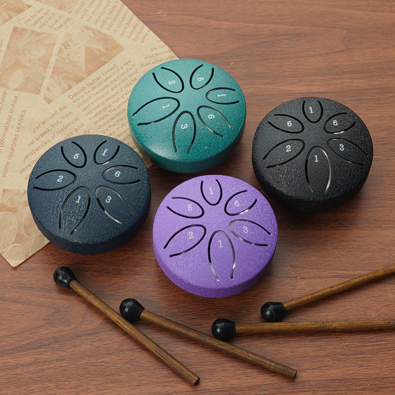 Mini Musical Drum 3 Inches 6 Tones