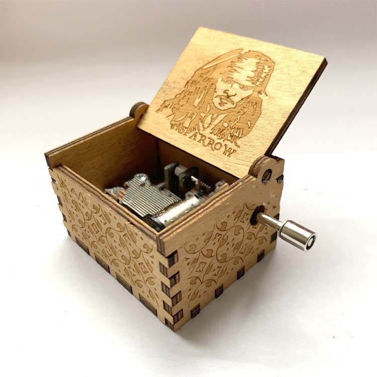 Antique Carved Wooden Music Box – Christmas, Birthday and Party Decoration Gift