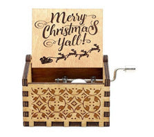 Wooden Christmas Music Box