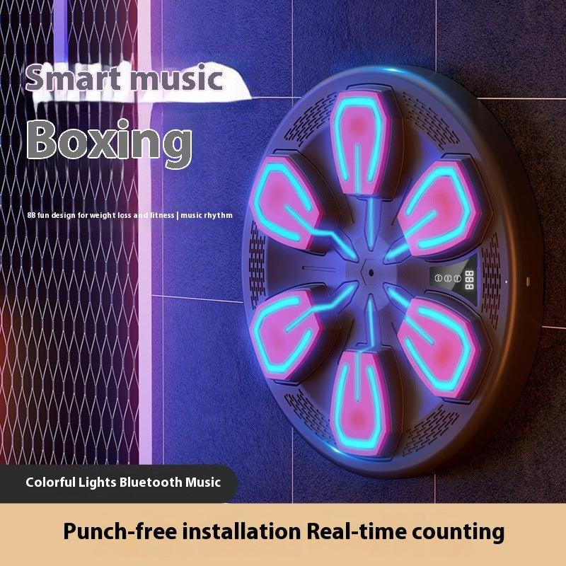 Musical Boxing Machine – Electronic Reaction Training Equipment, Smart Home Fitness, Wall Target for Men