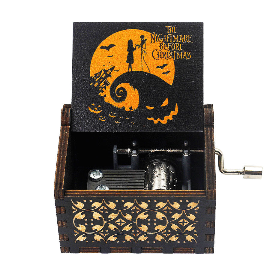 Antique Carved Wooden Music Box – Christmas, Birthday and Party Decoration Gift