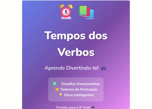 Jogo: Tempos verbais