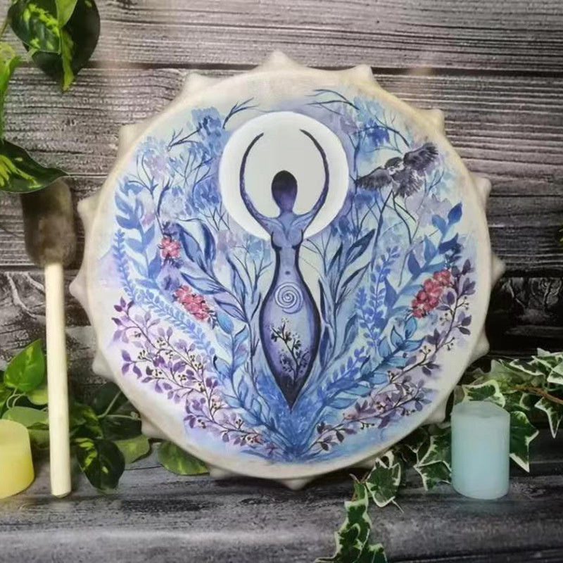 Handmade Shamanic Drum – Tree of Life, Siberian Style, Shamanic Gift
