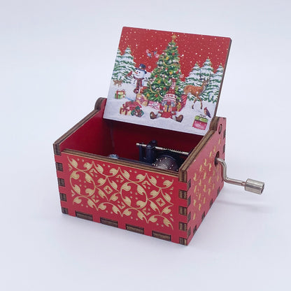 Caixa de Música de Natal em Madeira