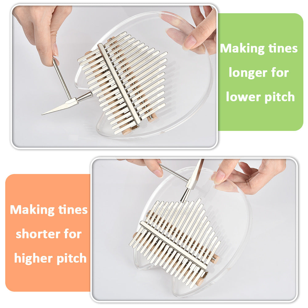 Crystal Acrylic Thumb Kalimba 17 Tones