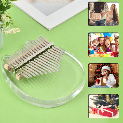 Crystal Acrylic Thumb Kalimba 17 Tones