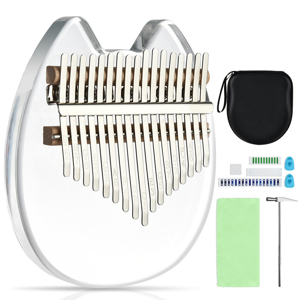 Crystal Acrylic Thumb Kalimba 17 Tones