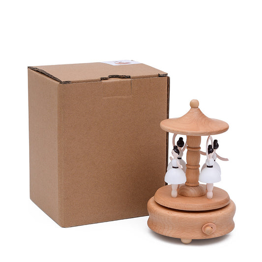 Wooden Music Box – City of the Sky