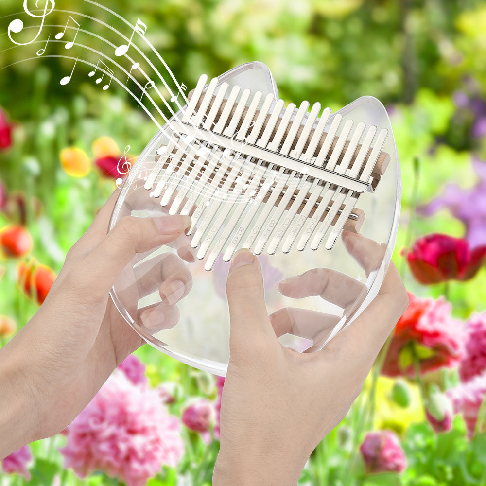 Crystal Acrylic Thumb Kalimba 17 Tones