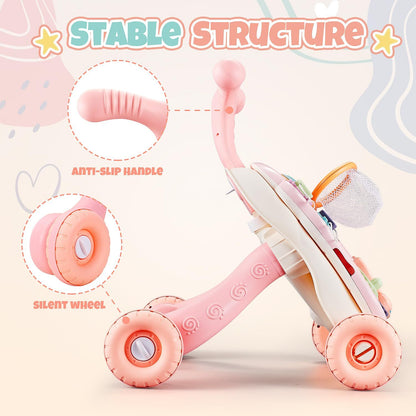 Andarilho Musical Rosa para Crianças – Brinquedo Perfeito para os Mais Pequenos