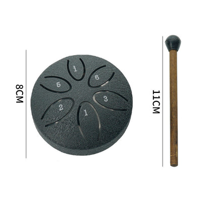Mini Musical Drum 3 Inches 6 Tones
