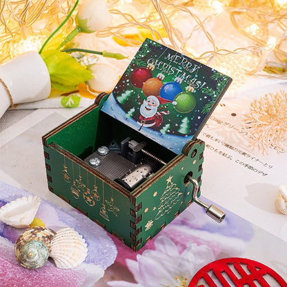 Caixa de Música de Natal em Madeira