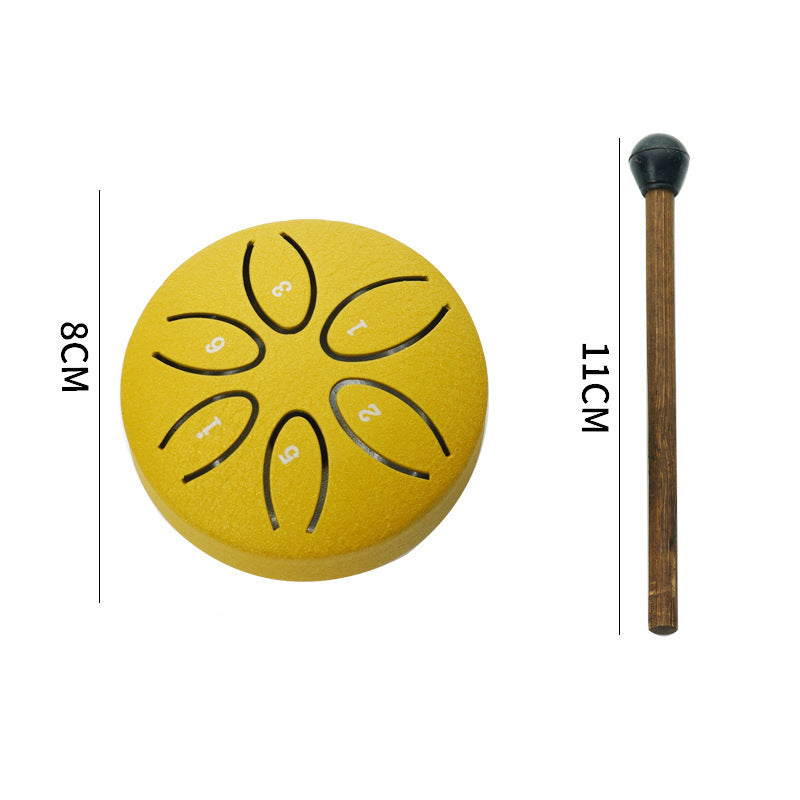 Mini Musical Drum 3 Inches 6 Tones