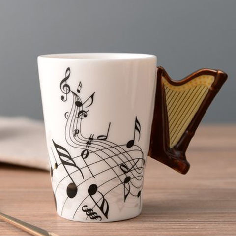 caneca de ceramica - Música