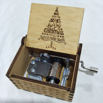 Caixa de Música de Natal em Madeira