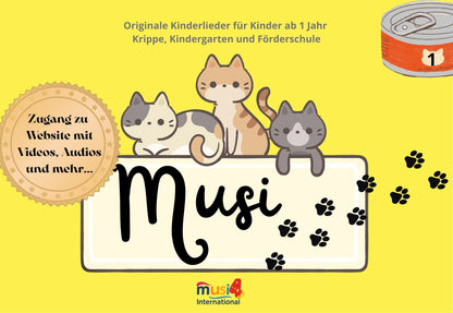 Musi 1 – Original children's songs for children from 1 year – nursery, kindergarten and special needs school
