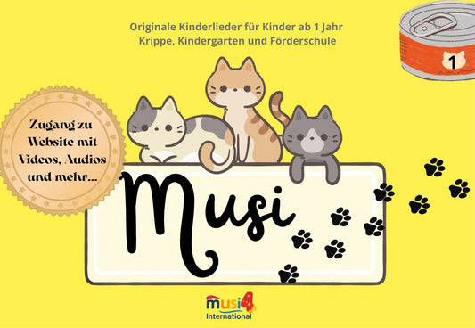 Musi 1 – Original children's songs for children from 1 year – nursery, kindergarten and special needs school