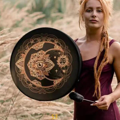 Handmade Shamanic Drum – Tree of Life, Siberian Style, Shamanic Gift