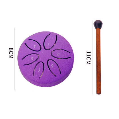 Mini Musical Drum 3 Inches 6 Tones