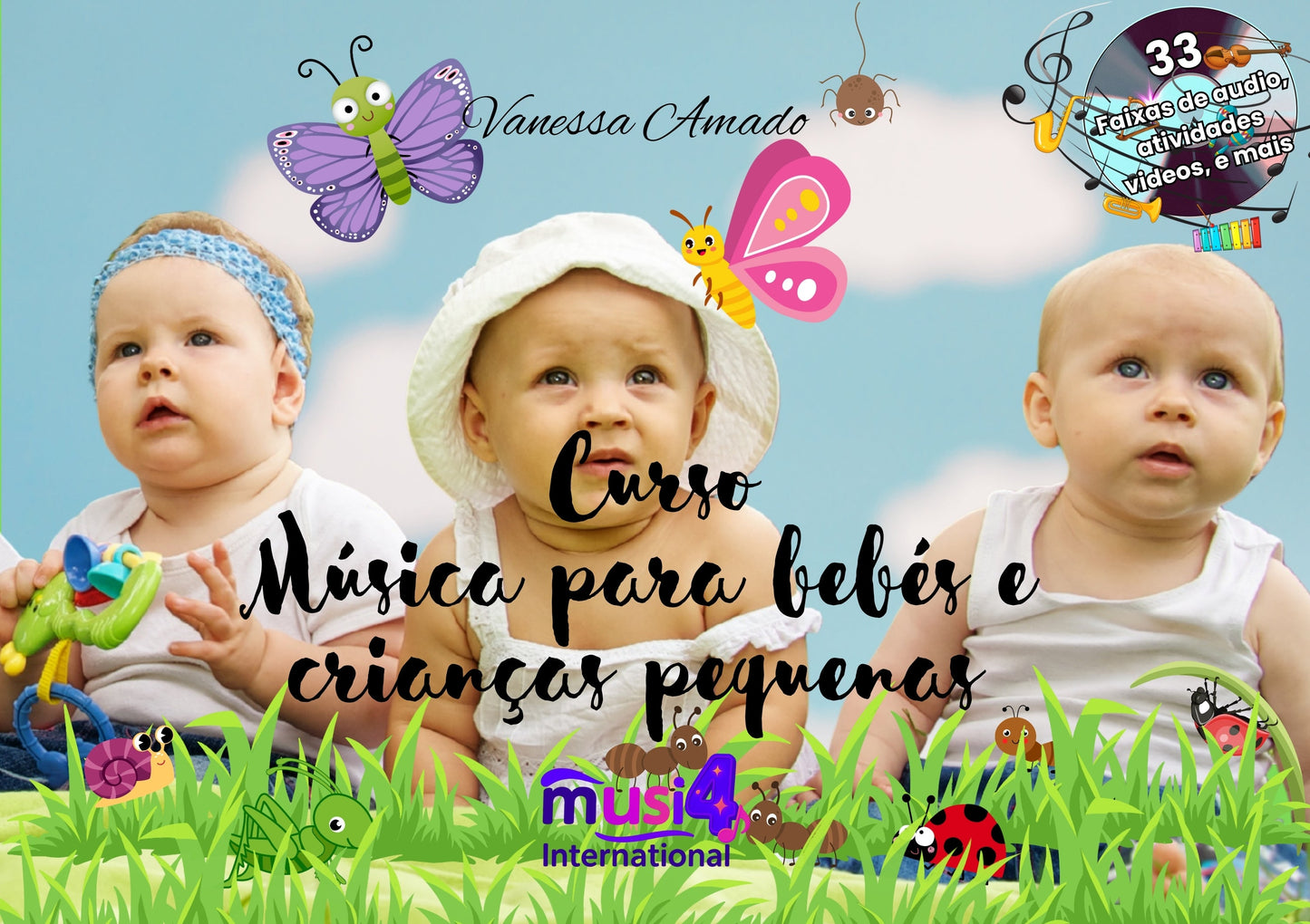 Curso de Música para bebés e crianças pequenas